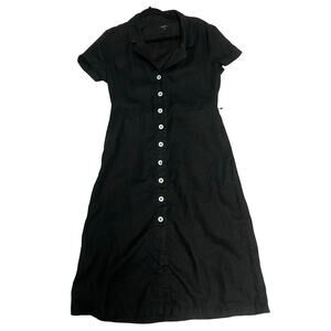 Quince Women's 100% European Linen Button Front Dress Size Medium